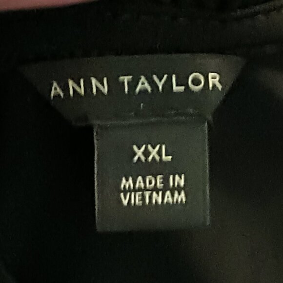 Loft Ann Taylor Size XXL Black Top - Picture 2 of 7